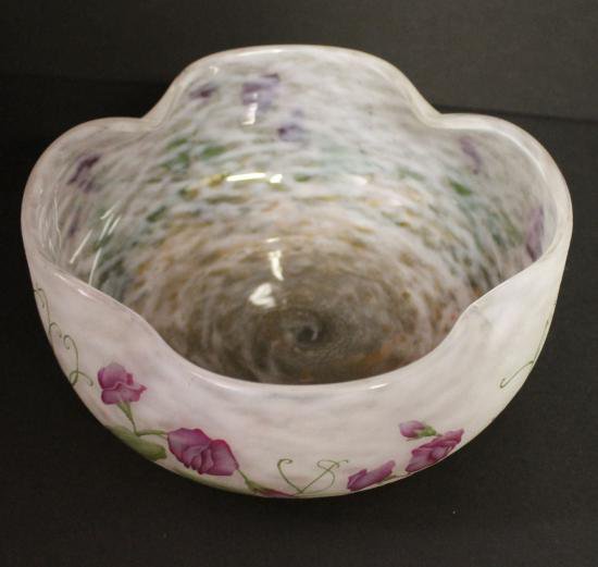 １１１　ドーム兄弟　カメオ　アート　ガラス　ボウル