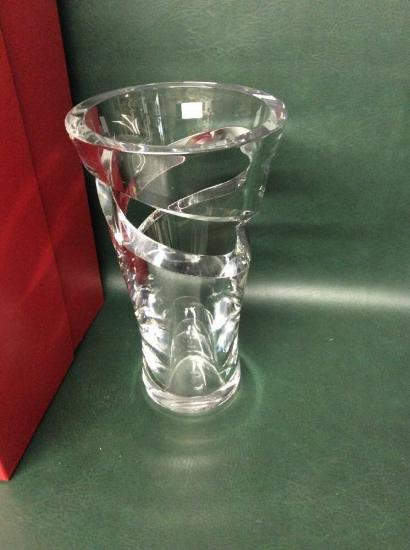 ０７８　バカラ　クリスタルトルネードベース　(花瓶)