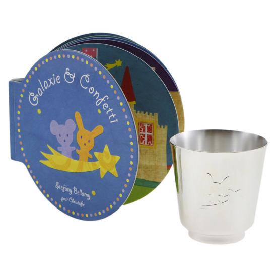 ２２０　クリストフル　ギャラクシィ＆コンフェッティの絵本付きベビーカップ