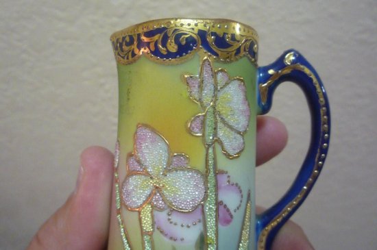 １４６　オールドノリタケ　コーラリン　ピッチャー型花瓶