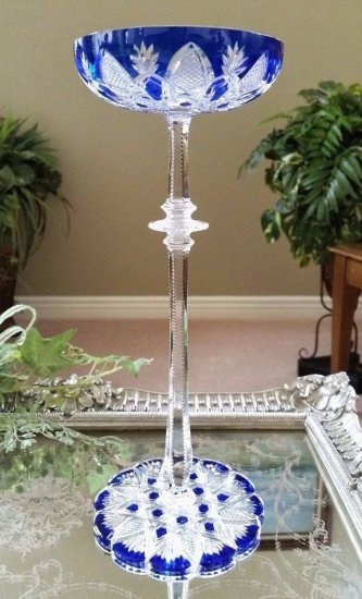 アンティークバカラ　1900年前半作品「Charles X」シャンパン　希少品 希少なアンティークバカラ製コンポート 1936年以前の優雅な一品