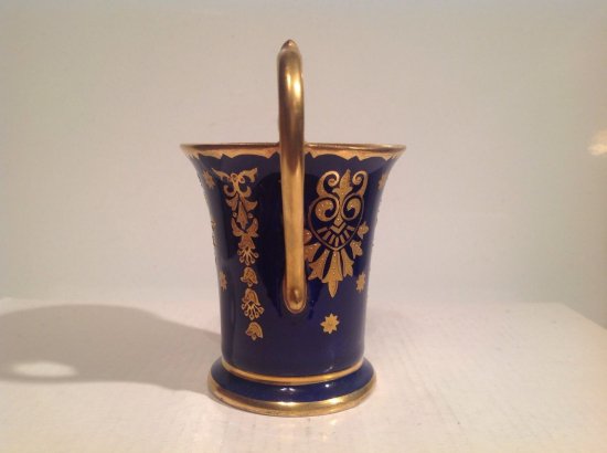 ０２１　コールポート　コバルトブルーとゴールドのカップ＆ソーサー