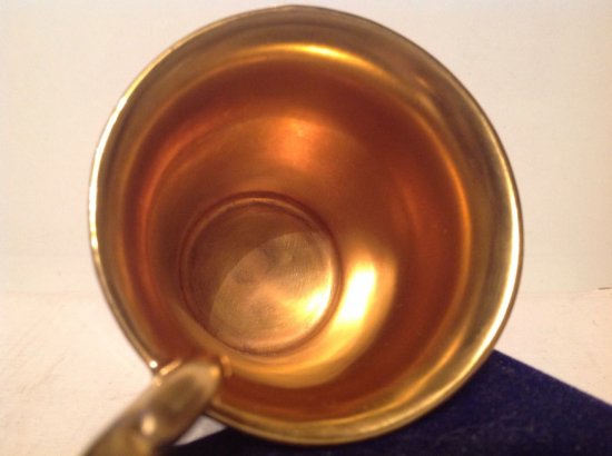 ０２１　コールポート　コバルトブルーとゴールドのカップ＆ソーサー