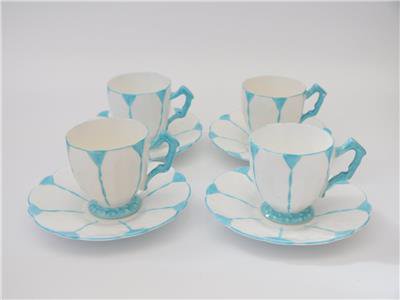 １９２　エインズレイ バタフライハンドル　アールデコ　コーヒーセット