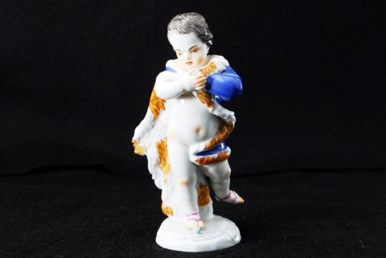 １５６　マイセン(meissen) フィギュア J.Jケンドラー作 スケートをする天使
