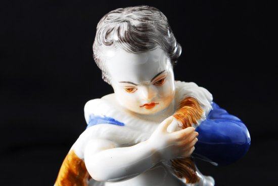 １５６　マイセン(meissen) フィギュア J.Jケンドラー作 スケートをする天使