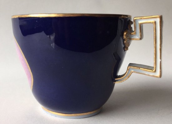 １６２　アンティーク　マイセン　マルコリーニ期　ヘロドトスとレオダマスのカップ＆ソーサー