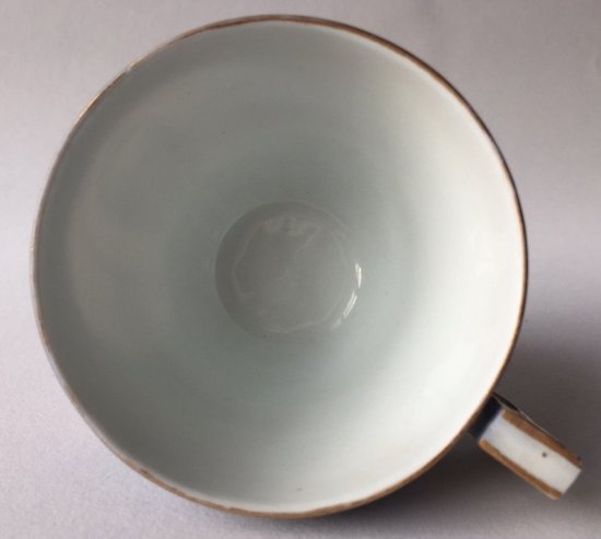 １６２　アンティーク　マイセン　マルコリーニ期　ヘロドトスとレオダマスのカップ＆ソーサー