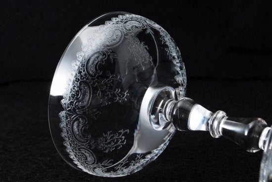 １３３　バカラ(baccarat)検 サンルイ ”LORRAINE” クリスタルシャンパングラス 2客セット