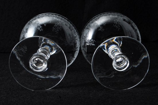 １３３　バカラ(baccarat)検 サンルイ ”LORRAINE” クリスタルシャンパングラス 2客セット