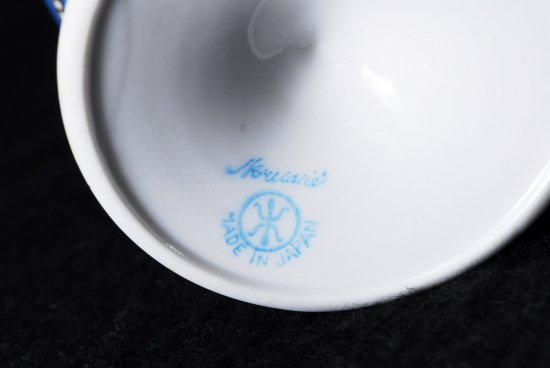 １７１　オールドノリタケ 金彩蒼地湖畔風景紋図 ティーサービスセット