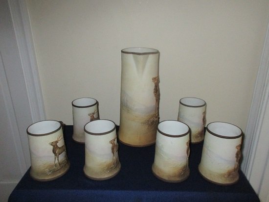 １７２　希少　アンティーク　オールドノリタケ　雄鹿　ジョッキとカップ