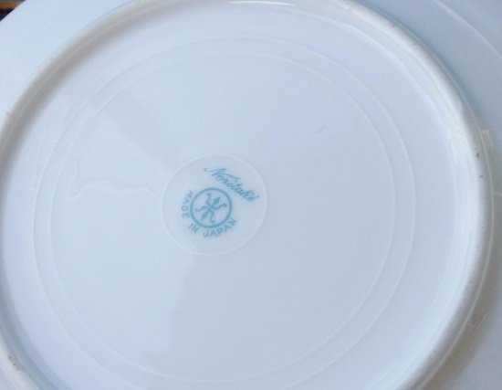 アンティーク　オールドノリタケ　コバルトと金箔　ローズ　カップ＆ソーサー、小皿　三点セット