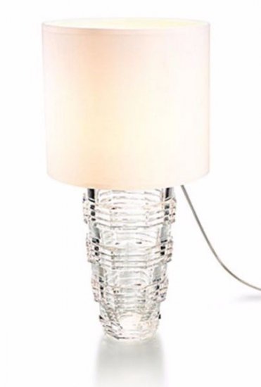 ２８０　フレンチ　バカラ　グラスクリスタル　ヘリテージ・コルドン　テーブルランプ　新品　2805156　シェード付き