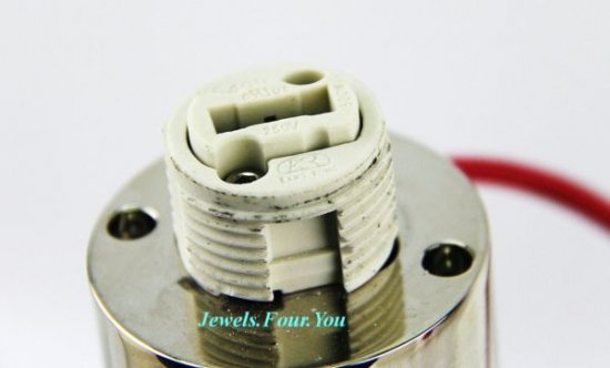 ２８１　バカラ　50cm×16cm　アビスランプ　ホワイトシェード　レッドワイヤ　新品　フランス製