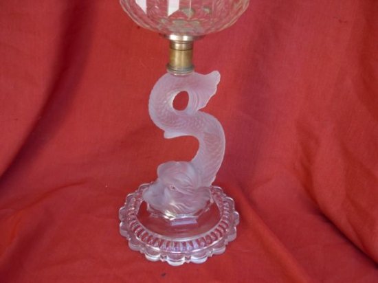 ２８５　バカラ　アンティーク　フレンチクリスタル　オイルランプ　19世紀後期　20世紀初頭