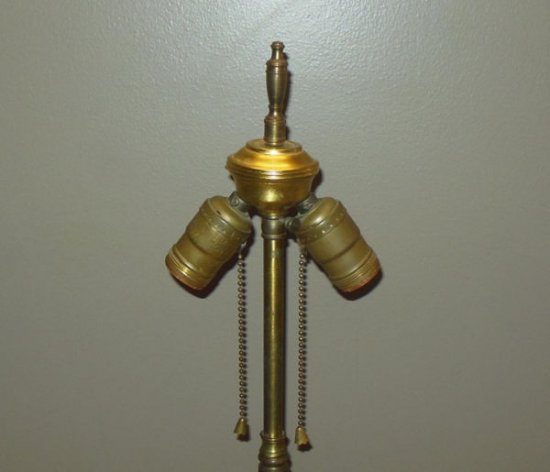 ２９１　精巧　アンティークランプ　ゴールド　ハンドペイント　ガーデンフラワー　バカラ