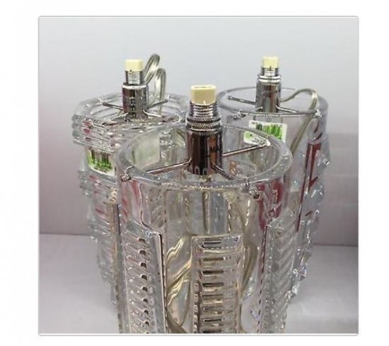 ２９５　バカラ　クリスタルテーブルランプ　ヘリテージ　ディアマン　ホワイトランプシェード　ミント箱入り