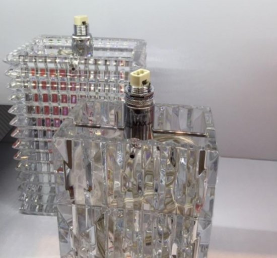 ３２２　バカラ　クリスタル　アイ・ベース　テーブルランプ＆シェード　フレンチ　アートグラス　箱入り新品