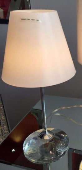 ３２４　バカラ　クリスタル　ベガ・ランプ　UL認証済み　サヴィネル・ロゼ　新品箱入り