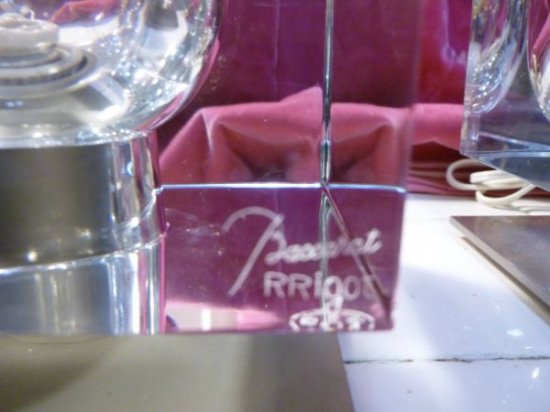 ３３７　1970年代製　ロバート・リゴットによる希少品　バカラ　キューブランプ