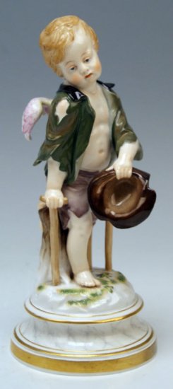 ２３６　マイセン　みすぼらしいこじきに偽る天使　（シーズ作品　“天使”）　シュヴァーべ作