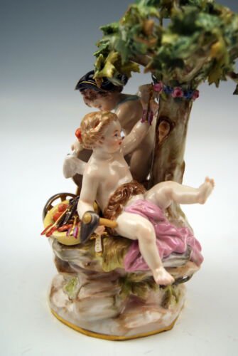 マイセンアンティークマイセン矢を研ぐ2人の天使