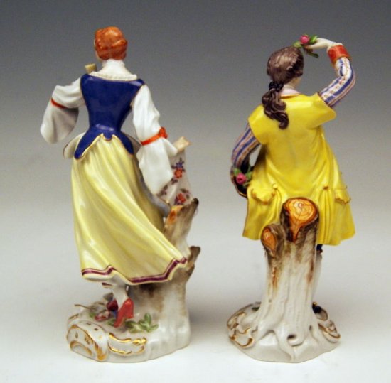 マイセン　羊飼いの女性 MEISSEN マイセン窯『羊飼いの恋人たち』 ｜骨董品買取 緑和堂