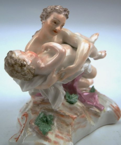 マイセン人形　母と子供（1750～1760年ころ）