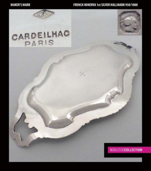 カルディヤック（CARDEILHAC）アンティーク　1890年代　フランスロココ様式スターリングシルバー製サービストレイ