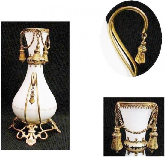 アンティーク　バカラ　オパーリンの花瓶