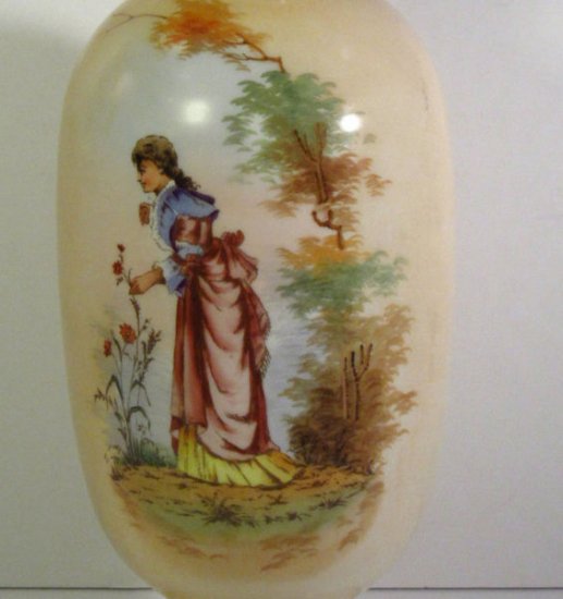 バカラ ガラス花瓶　HPカメオオパーリンロココ