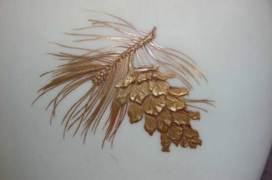 1880年代　豪華なフランスバカラのペアオパーリンガラスベース