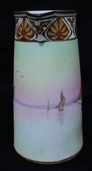 オールドニッポン　帆船のピッチャーとマグカップセット