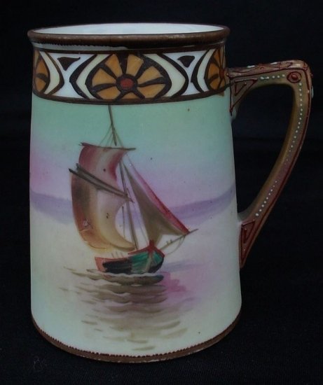 オールドニッポン　帆船のピッチャーとマグカップセット