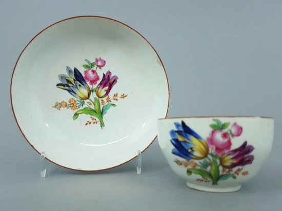 マイセン　バロック様式カップ　花のブーケ　マルコリーニ　（MK011）