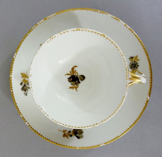 マイセン　バロック様式のカップ　グリザイユの花束　＃2　マルコリーニ