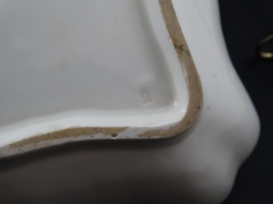 マイセン　アンティークプレート　子連れの貴婦人　マルコリーニ