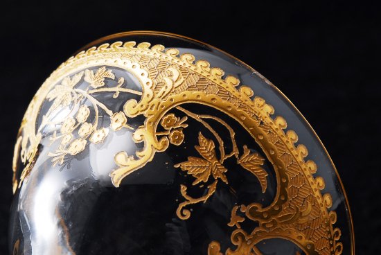 バカラ(baccarat)検 サンルイ 金彩小花装飾紋 グラス