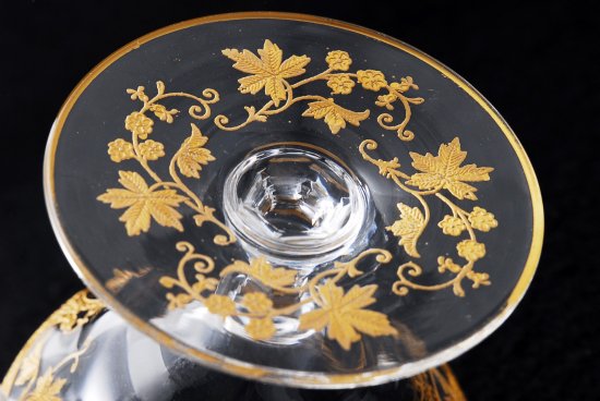 バカラ(baccarat)検 サンルイ 金彩小花装飾紋 グラス
