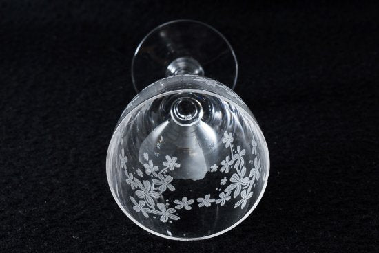 オールド・バカラ Baccarat ・桜の花模様グラス13cm
