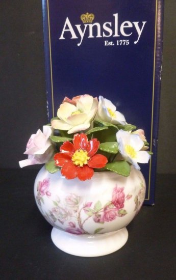 エインズレイ　シノワズリ　フローラルカスケード　コテージガーデンボウル