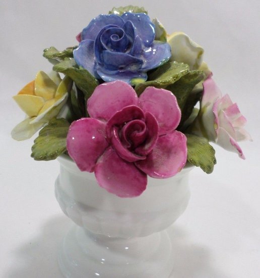 エインズレイ 　シノワズリ　8つの花のコンテナ