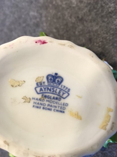 エインズレイ　シノワズリ　フラワーバスケット　イングランド