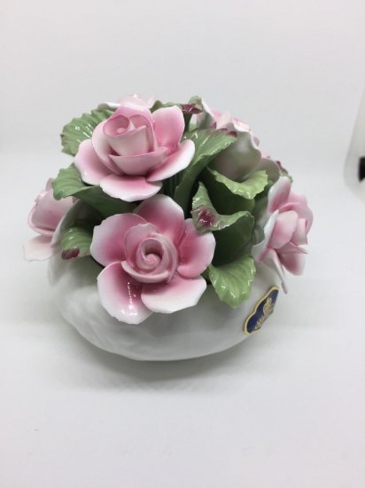 エインズレイ　シノワズリ　ハンドメイドフラワーボウル