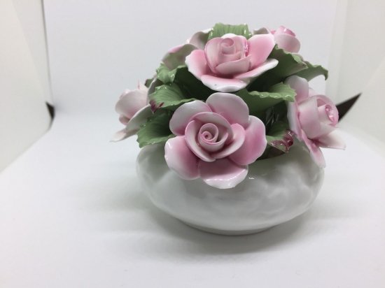 エインズレイ　シノワズリ　ハンドメイドフラワーボウル