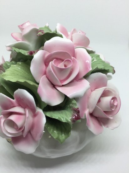 エインズレイ　シノワズリ　ハンドメイドフラワーボウル