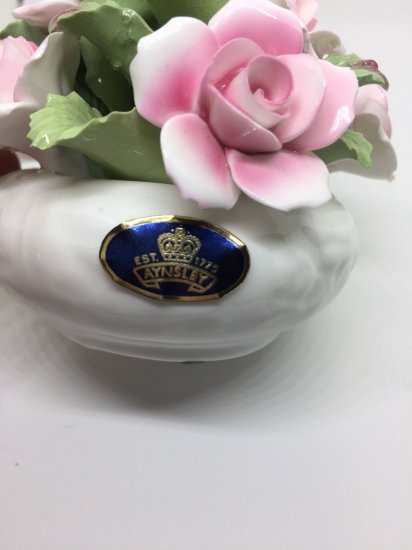 エインズレイ　シノワズリ　ハンドメイドフラワーボウル