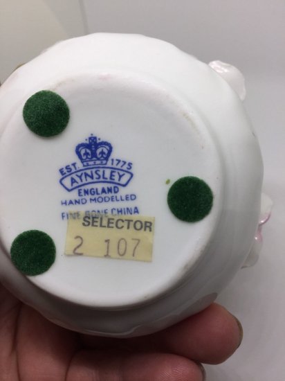 エインズレイ　シノワズリ　ハンドメイドフラワーボウル