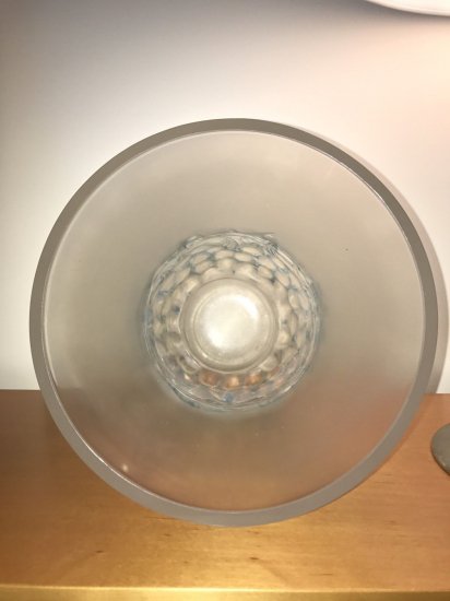 ルネ・ラリック　乳白色の花瓶　チェリー